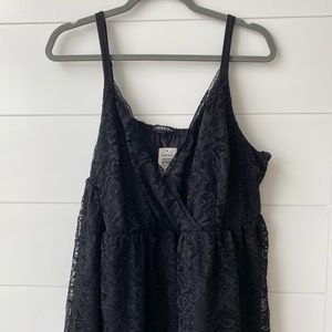 Black Lace Babydoll Cami